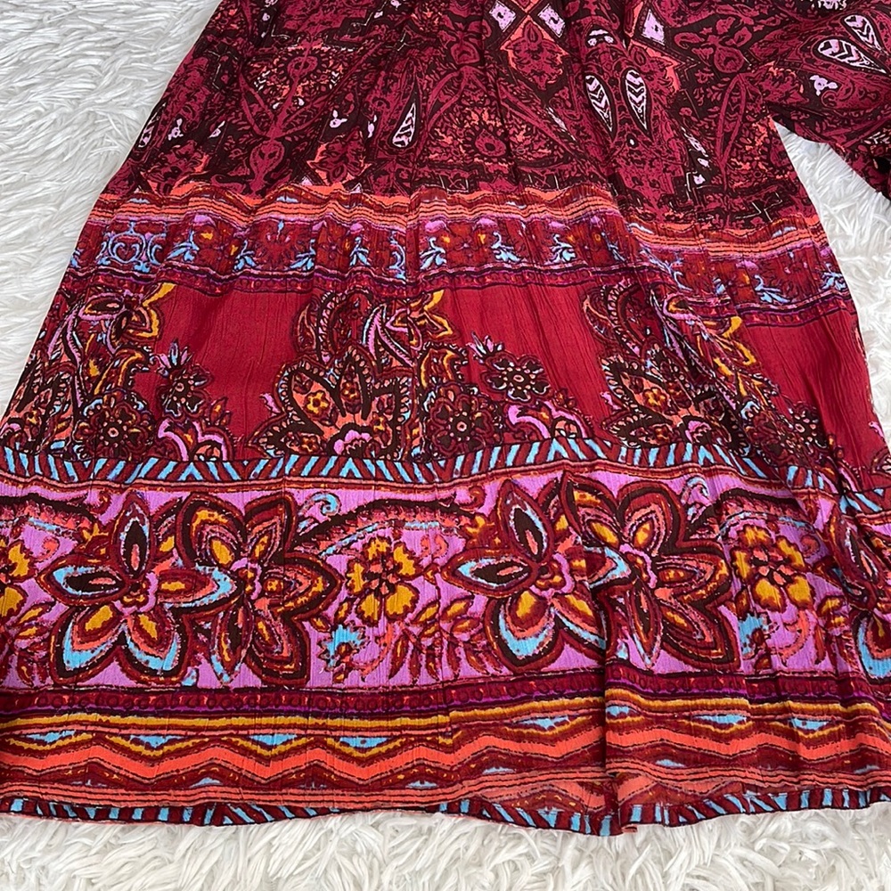 Free People Maribelle Red Cut Out Jumper Jumpsuit Size XS - Picture 3 of 5